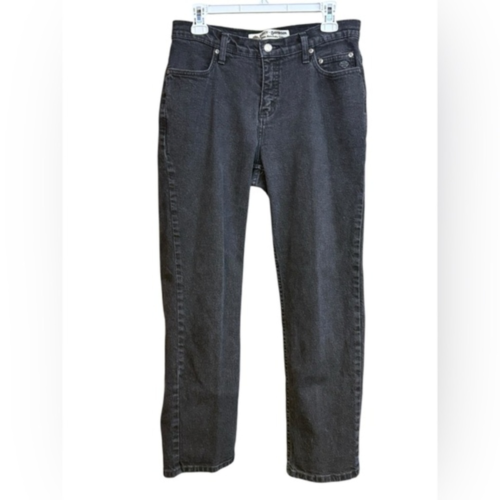 Harley Davidson Women’s Straight Leg Black Denim